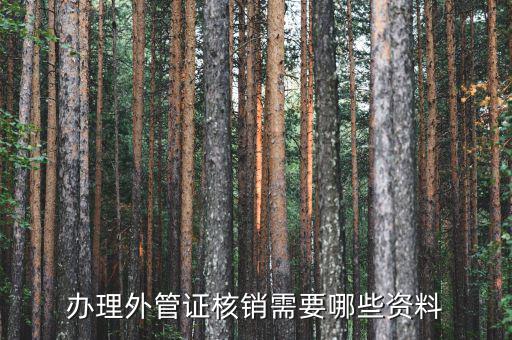 云南注銷外管證需要什么資料，辦理外管證核銷需要哪些資料