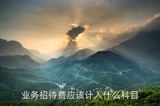 招待費用計入什么科目，業(yè)務招待費屬于什么會計科目