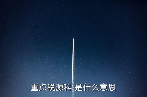 為什么要填重點(diǎn)稅源表，重點(diǎn)稅源的介紹