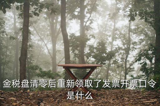 百旺金賦稅控盤口令是什么，金稅盤清零后重新領(lǐng)取了發(fā)票開票口令是什么