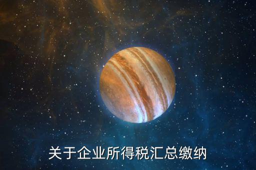 什么叫匯總納稅企業(yè)，什么是跨區(qū)經營匯總納稅企業(yè)