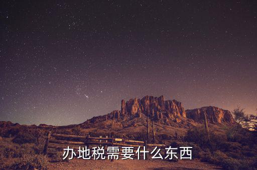 辦理地稅登記需要什么資料，辦地稅需要什么東西