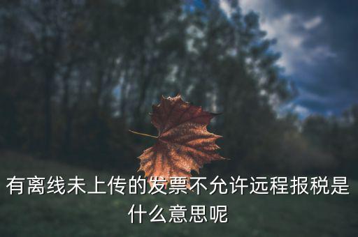 遠(yuǎn)程報(bào)稅是什么意思，征期抄報(bào)稅和遠(yuǎn)程報(bào)稅是一個(gè)概念嗎有什么區(qū)別呢