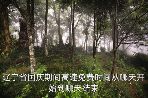 遼寧省河道費免征到什么時候，遼寧節(jié)假日高速免費什么時候開始