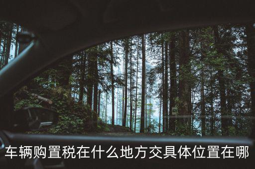 榆次汽車購(gòu)置稅在什么地方交，車輛購(gòu)置稅在什么地方交具體位置在哪