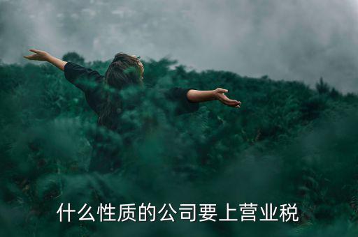 什么類(lèi)型的企業(yè)需要交納營(yíng)業(yè)稅，什么樣的企業(yè)應(yīng)繳營(yíng)業(yè)稅