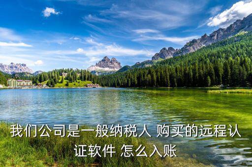 一般納稅人 網(wǎng)上認(rèn)證 認(rèn)定計入什么科目，我們公司是一般納稅人 購買的遠(yuǎn)程認(rèn)證軟件 怎么入賬