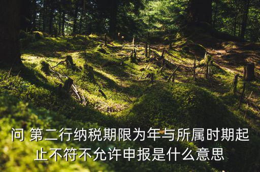 申報(bào)屬期不存在年度申報(bào)記錄什么意思，地稅當(dāng)前屬期不存在待申報(bào)稅種什么意思