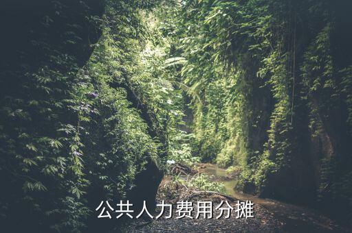 機關費用按時什么分攤，公共人力費用分攤