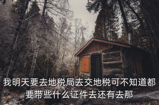 地稅大廳繳款需要什么，我公司是繳納營業(yè)稅的地稅去銀行繳納需要什么手續(xù)和步驟