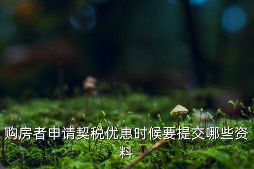 辦理契稅優(yōu)惠需要什么資料，如何辦理首套房契稅減免需要什么材料