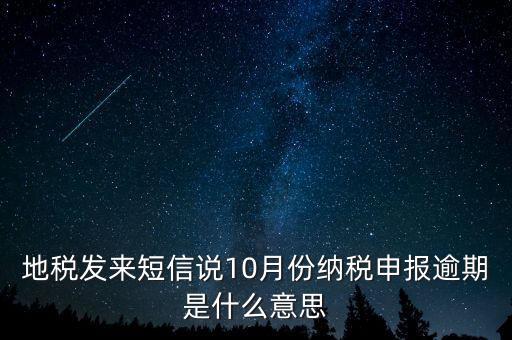 報稅延期什么意思，地稅申報超時是什么意思