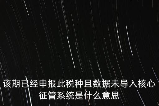 國(guó)稅已申報(bào)未導(dǎo)入什么意思，小姑規(guī)模納稅人申報(bào)后出現(xiàn)已申報(bào)等待導(dǎo)入是什么意思