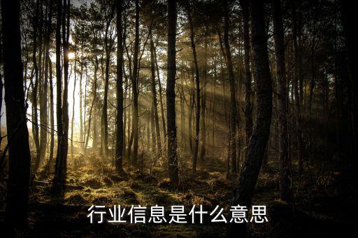 行業(yè)概況是什么意思，淘寶直通車什么是行業(yè)情況