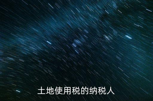 土地使用稅納稅人如何確定，土地使用稅誰是承擔(dān)人怎么確定