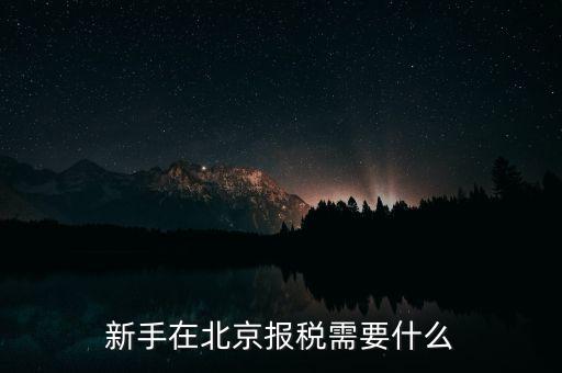 北京企業(yè)如何報稅，請問北京新成立公司報稅流程
