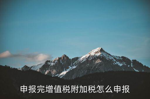 附加稅在國家稅務(wù)局網(wǎng)如何申報表，網(wǎng)上申報城建稅教育附加稅怎么填