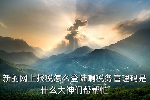 首次申報(bào)如何登陸國稅申報(bào)系統(tǒng)，首次網(wǎng)上申報(bào)國稅的流程