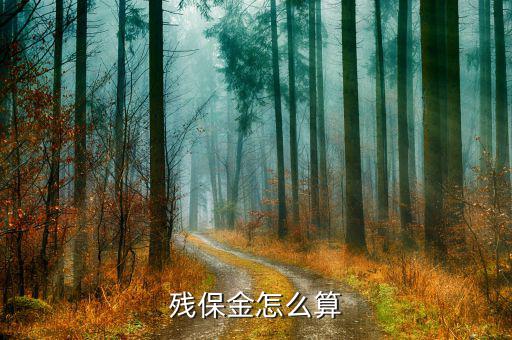 2016年四川殘保金如何計算，殘保金計算問題 急
