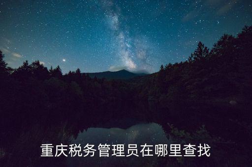 國稅網(wǎng)站如何查詢管理員，重慶稅務(wù)管理員在哪里查找