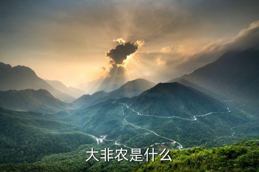 大非農(nóng)是什么，什么是非農(nóng)行情大非農(nóng)又是什么意思