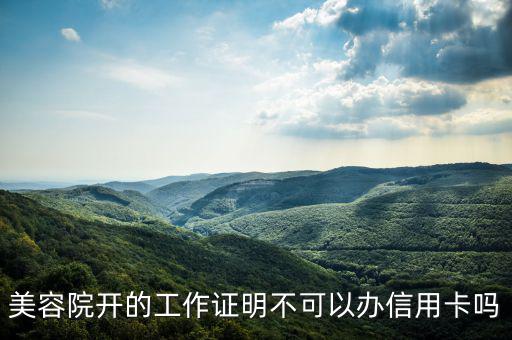美容院為什么不能辦信用卡，為什么美容行業(yè)辦不了信用卡
