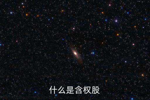 什么是含權(quán)股，請(qǐng)問什么叫含權(quán)的股票