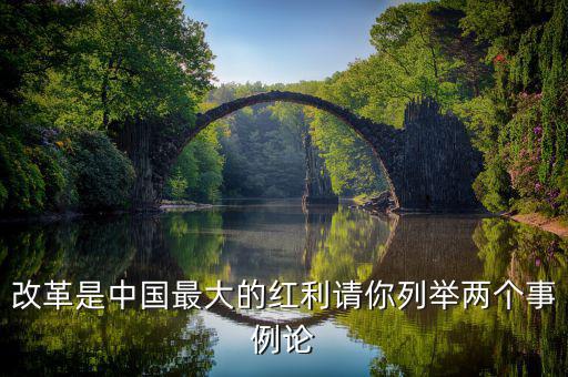 改革是中國最大的紅利請(qǐng)你列舉兩個(gè)事例論