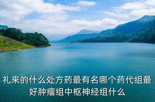 禮來的什么處方藥最有名哪個藥代組最好腫瘤組中樞神經組什么