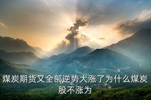 為什么煤炭股，煤炭期貨又全部逆勢(shì)大漲了為什么煤炭股不漲為