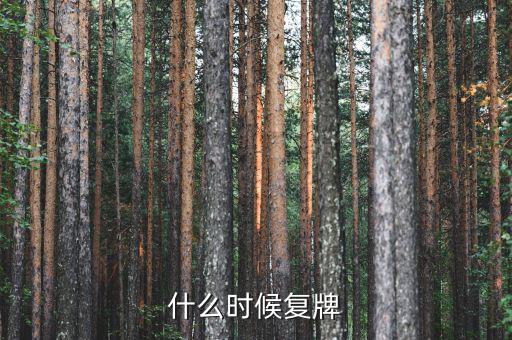三特索道什么時(shí)候復(fù)牌，000560各位大神知道啥時(shí)候復(fù)牌
