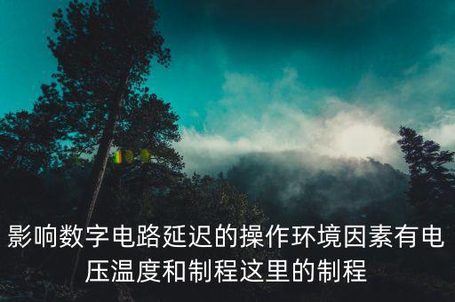 什么是電子制程，影響數(shù)字電路延遲的操作環(huán)境因素有電壓溫度和制程這里的制程