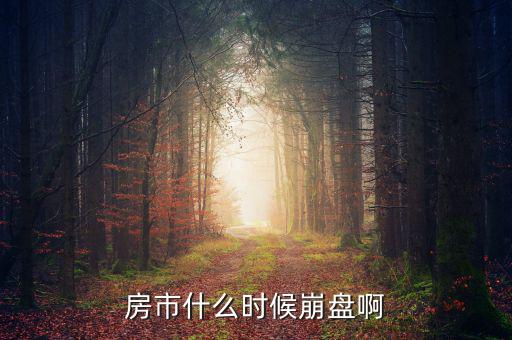 中國房產什么時候崩盤，中國的房市什么時候崩潰