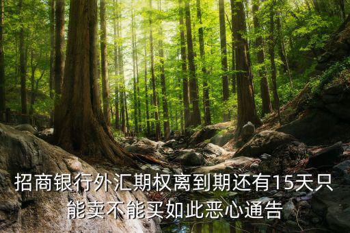 為什么不能購買招商銀行期權(quán)，招商銀行外匯期權(quán)怎么了獲利200點(diǎn)還賠錢