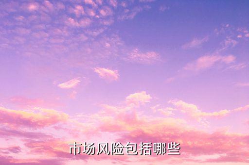 市場(chǎng)風(fēng)險(xiǎn)屬于什么風(fēng)險(xiǎn)，市場(chǎng)風(fēng)險(xiǎn)包括哪些