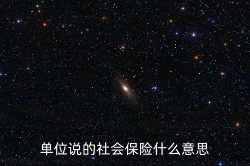 單位社保是什么，單位說(shuō)的社會(huì)保險(xiǎn)什么意思