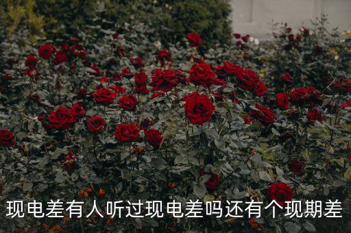 什么是現(xiàn)期差，現(xiàn)電差有人聽過(guò)現(xiàn)電差嗎還有個(gè)現(xiàn)期差