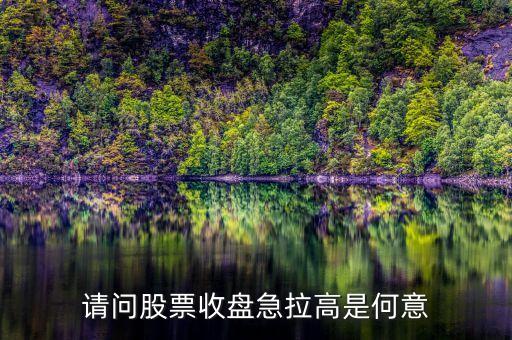 股票收盤拉漲什么意思，收盤上漲是什么意思