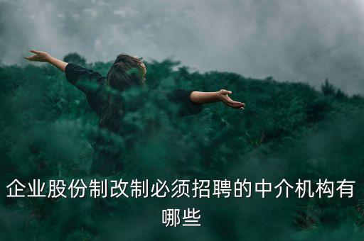 什么樣的重組需要中介選聘，企業(yè)股份制改制必須招聘的中介機(jī)構(gòu)有哪些