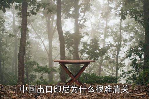 為什么印尼出口禁令，中國出口印尼為什么很難清關