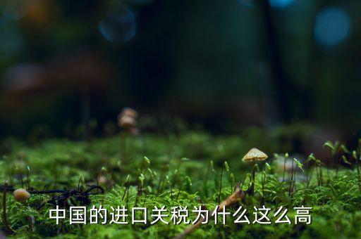 中國為什么高關稅，中國的進口車輛關稅為什么這么高