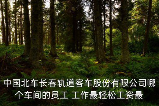長春北車轉(zhuǎn)向架都有什么車間，中國北車長春軌道客車股份有限公司哪個車間的員工 工作最輕松工資最