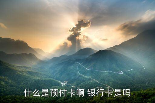 什么是預(yù)付卡受理業(yè)務(wù)，什么是預(yù)付卡啊 銀行卡是嗎