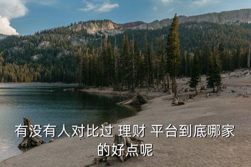 有沒有人對(duì)比過(guò) 理財(cái) 平臺(tái)到底哪家的好點(diǎn)呢
