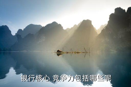 銀行核心 競(jìng)爭力包括哪些呢