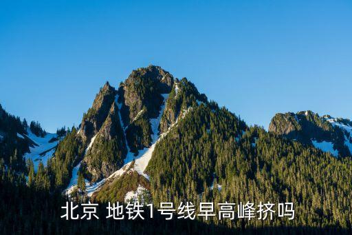  北京 地鐵1號(hào)線(xiàn)早高峰擠嗎